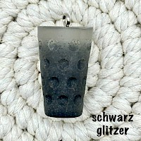 Dubbie schwarz Glitzer